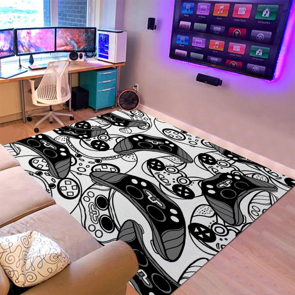 Pc Gaming Small Rug Gaming Area Rugs Gamer Player Rug for Boys Room Decor Teens 3D Video ...