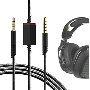Gaming Audio Cable Compatible with Astro A40tr,A40,A30,A10/A10(Gen 2) Gaming Headset,3.5mm Auxiliary Replacement Stereo Cable with Mute Control (6 ft / 2 m)