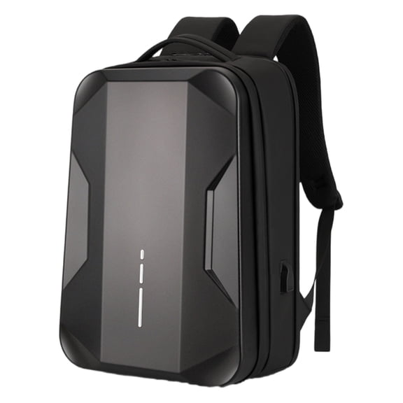 Gaming Backpack for 15.6" to 17.3" Notebook Integrated Pad and Wallet Pockets Storage Business Backpack Silver/Black