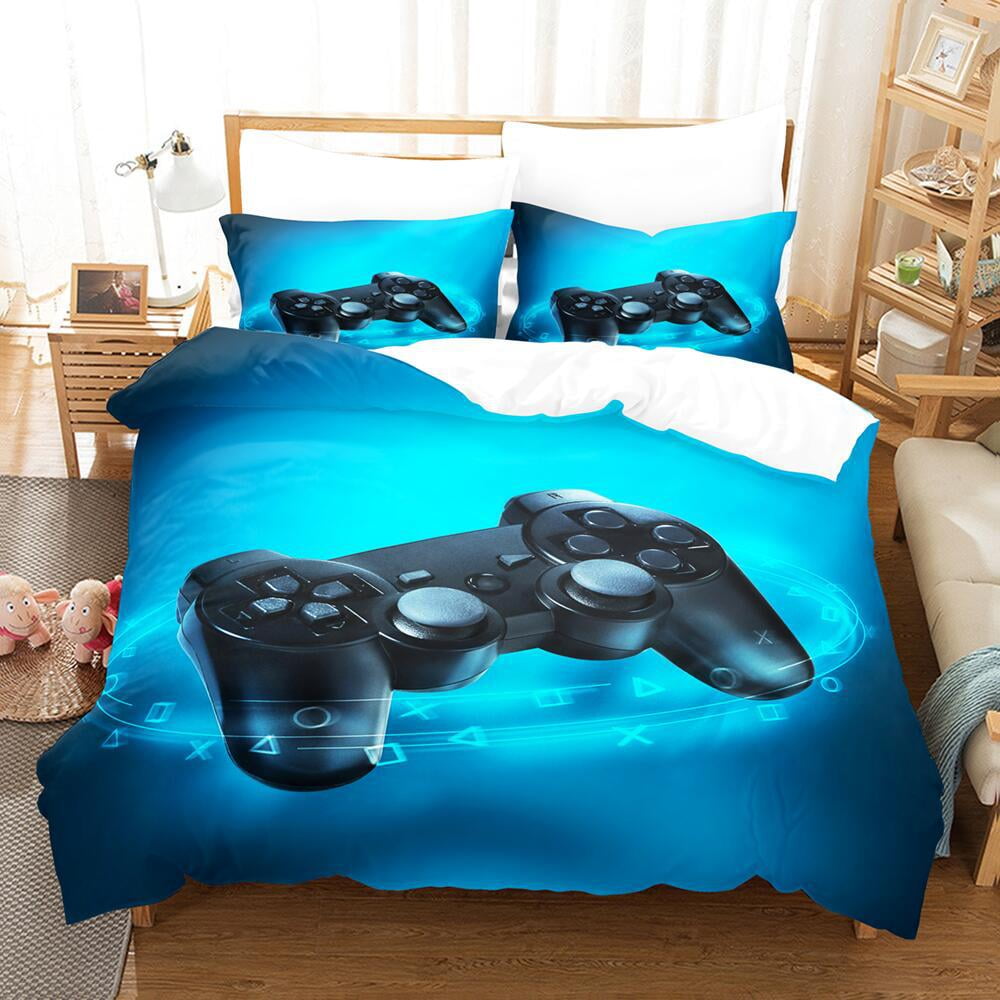 Gaming Bedding Set Kids Gamer Video Games Duvet Cover Set for Boys