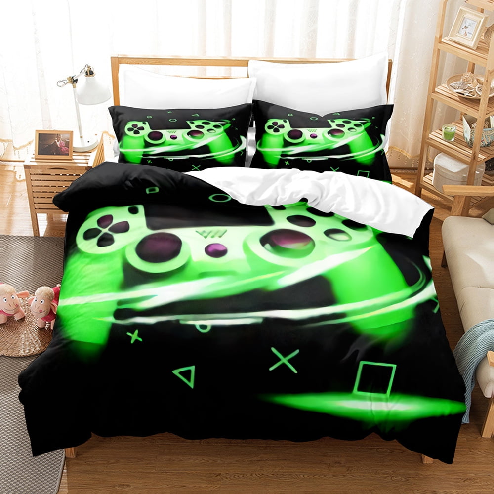 Gaming Bedding Sets for Boys Kids Teens, Gamer Room Decor Video Game