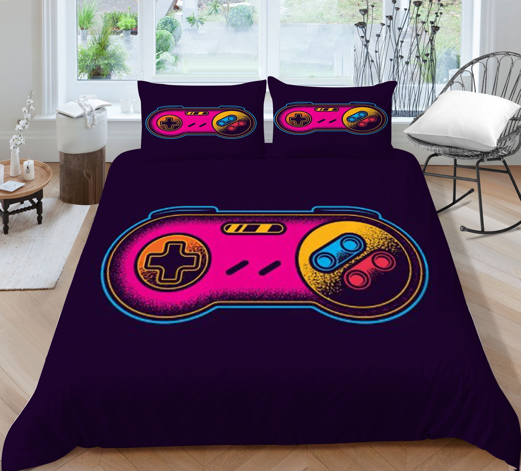 Gaming Bedding Sets for Boys Kids Teens,Gamer Room Decor Video Game