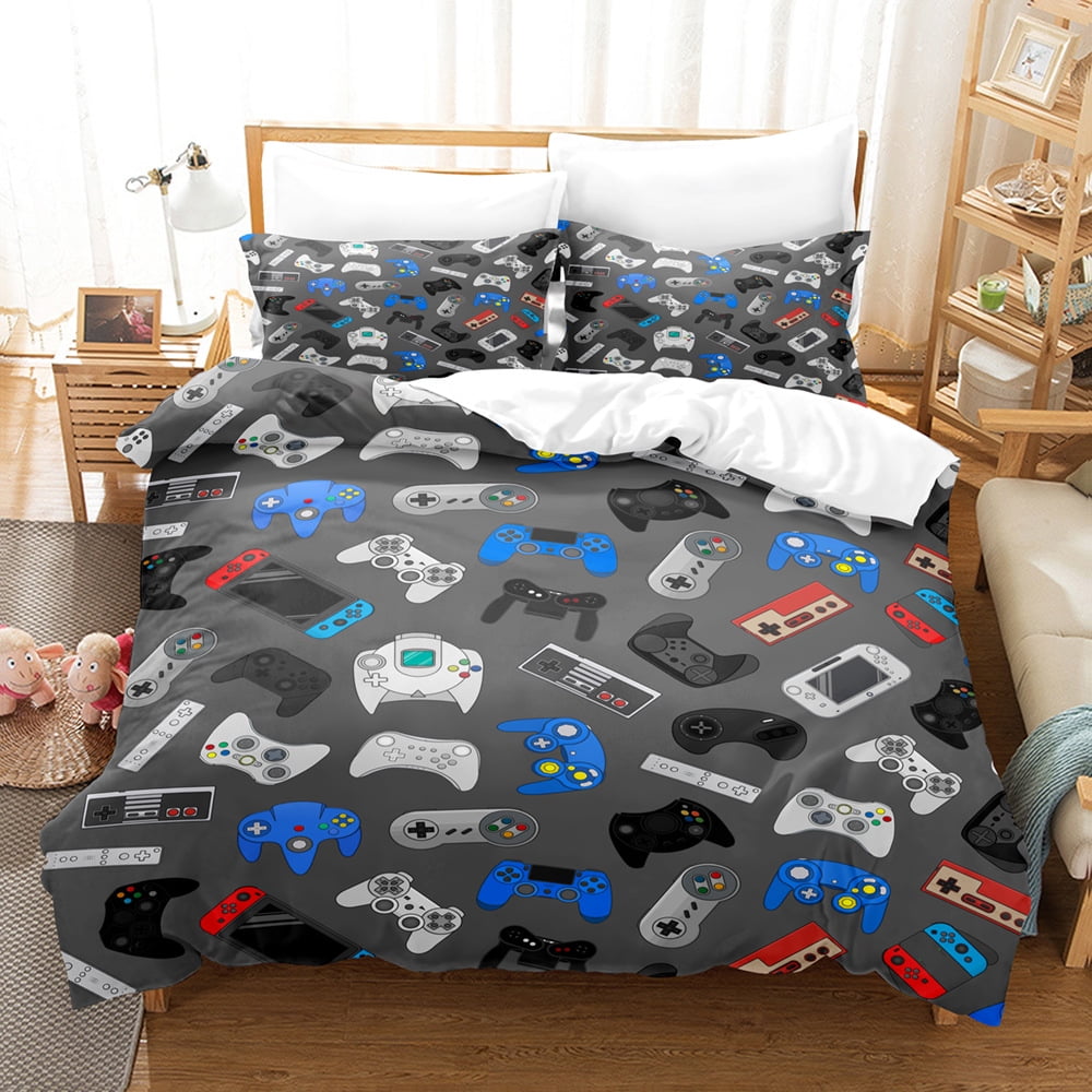 Gaming Bedding Sets for Boys Kids Teens,Gamer Room Decor Video Game