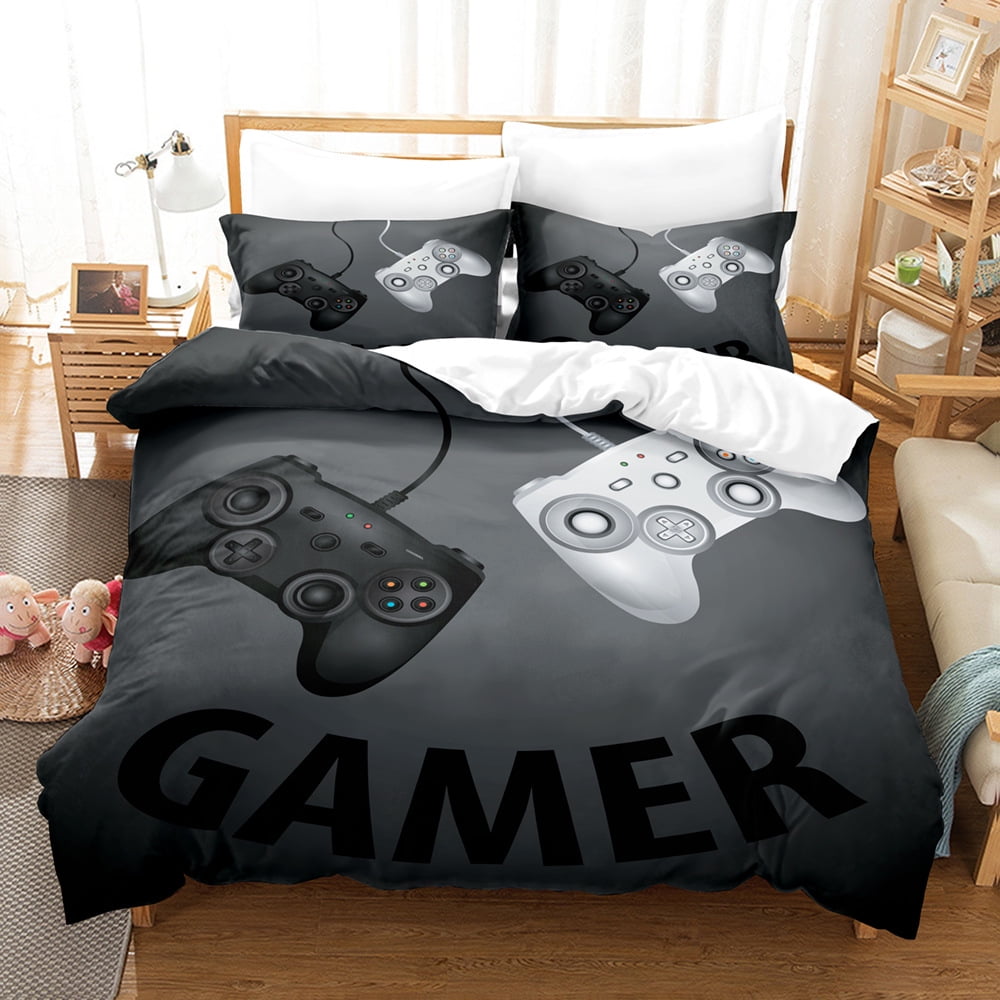 Gaming Bedding Sets for Boys Kids Teens,Gamer Room Decor Video Game