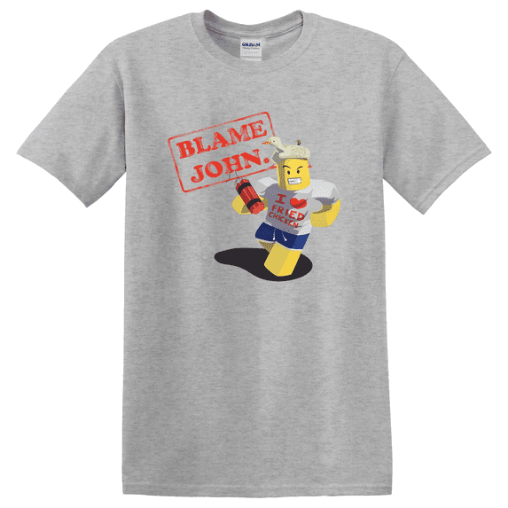 Gaming Blame John Team Gamer Squad Design T-Shirt