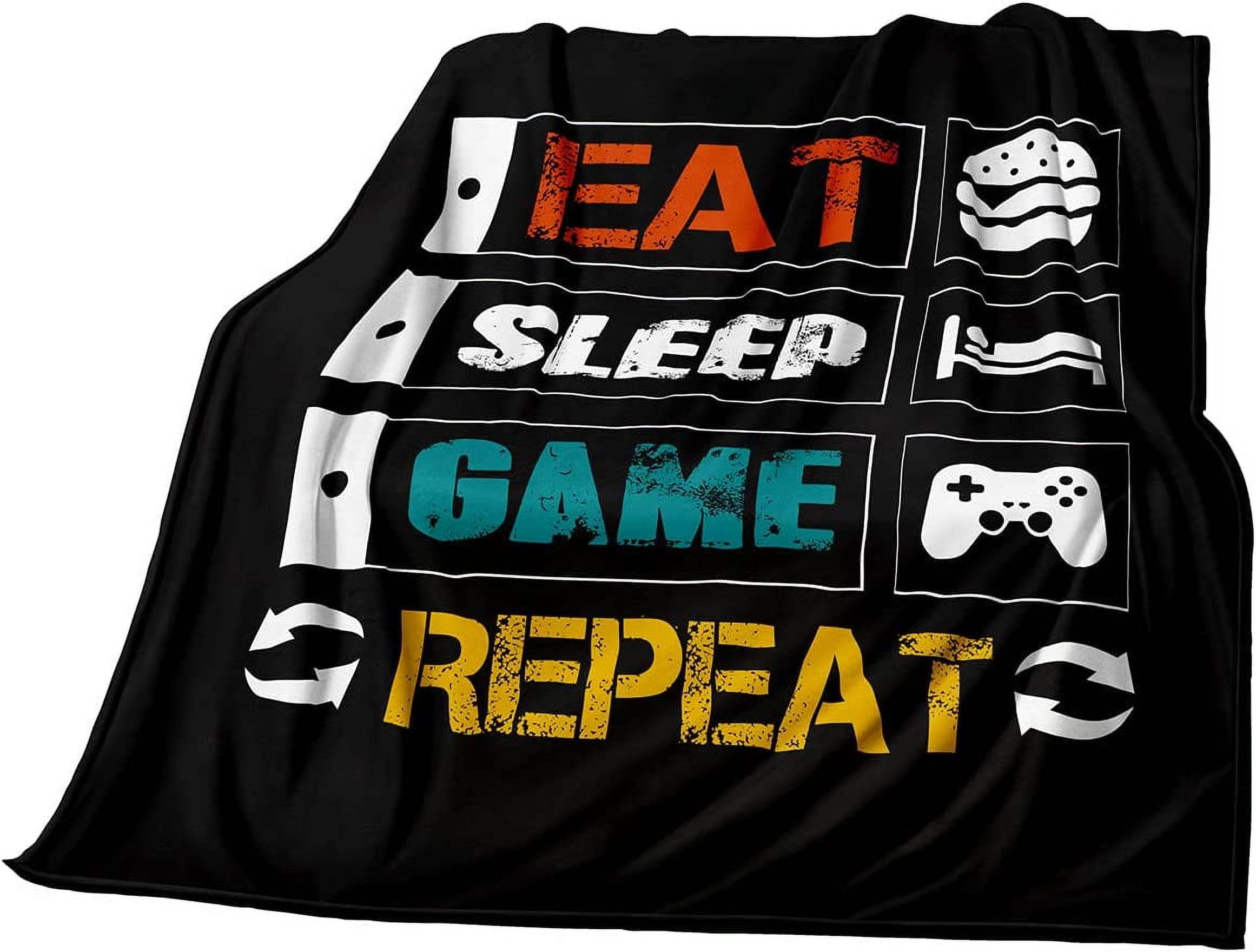 Gaming Blanket for Boys Fleece Cozy Gamer Gift Throw Blanket Gaming Video Games Bed Blanket for Teens Kids Game Room Decor Plush Blanket for Suit for Bedroom Couch Birthday Gift(80''X60'')