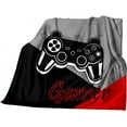 thumbnail image 1 of Gaming Blanket for Boys Fleece Cozy Gamer Gift Throw Blanket Gaming Video Games Bed Blanket for Teens Kids Game Room Decor Plush Blanket for Suit for Bedroom Couch Birthday Gift(60''X50''), 1 of 5