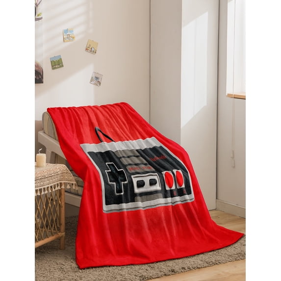 Gaming Blanket Game Controller Throw Blankets Ultra Soft Video Gamer Decor Bed Bedding Couch Sofa Stuff Gifts for Kids Teen Boys Men