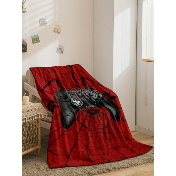 Gaming Blanket Game Controller Throw Blankets Ultra Soft Video Gamer Decor Bed Bedding Couch Sofa Stuff Gifts for Kids Teen Boys Men