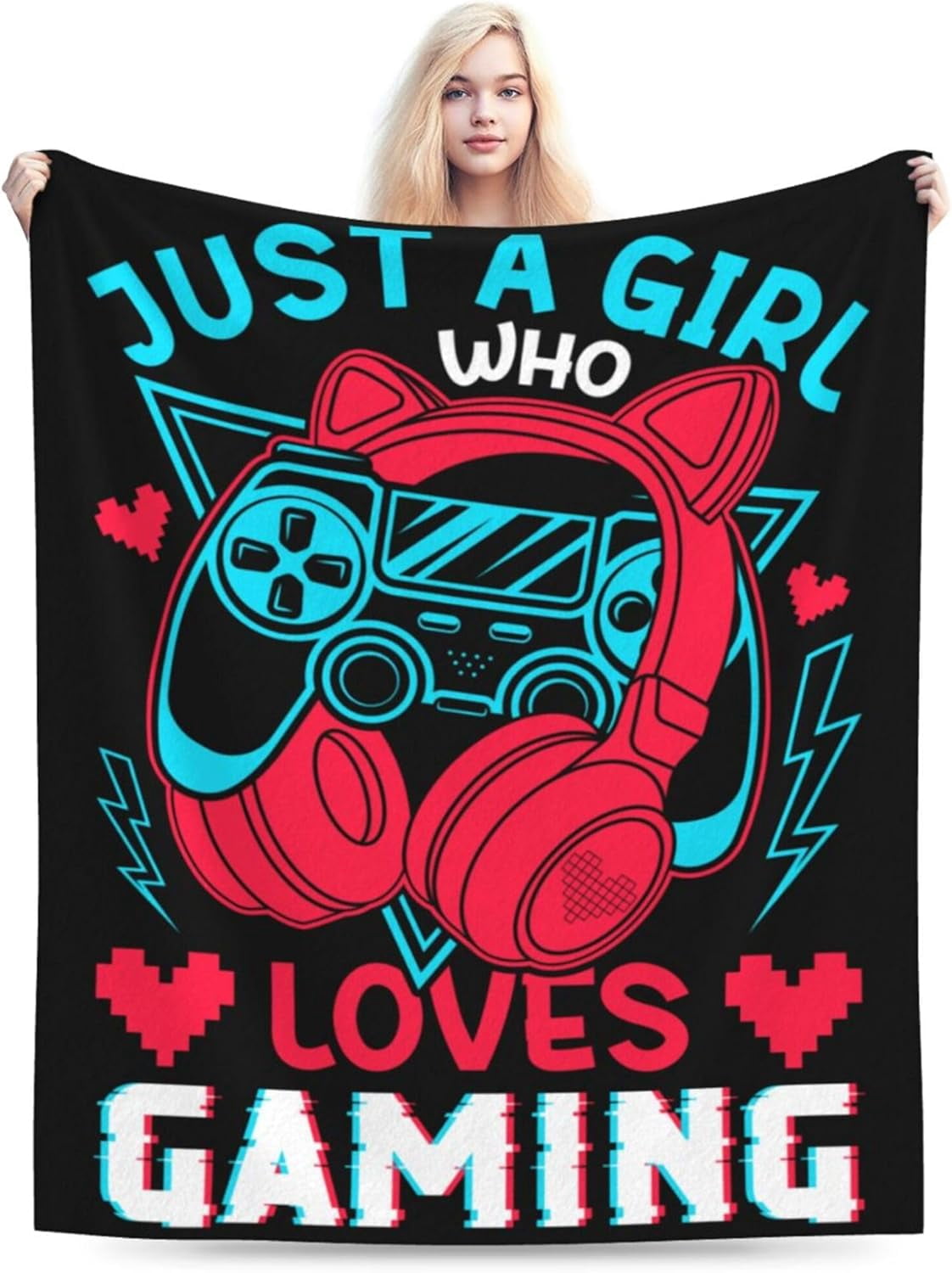 Gaming Themed Flannel Fleece Blanket - Lightweight Throw For Bed, Couch, Or Office, Multiple Sizes - View #12
