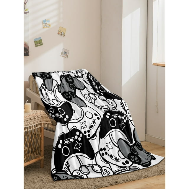 Gaming Blanket Throw for Boys Game Console Blanket Throw Kids Teen