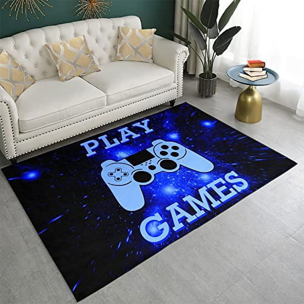 Save Big On Bulk Video Game Area Rugs Game Carpets Retro Controller Design Area Rug Soft Plush Floor Mat For Living Room, Bedroom, Kids Playroom Non