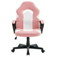 thumbnail image 1 of Gaming Chair - Adjustable Swivel Computer Desk Chair with PU Leather,Pink, 1 of 10