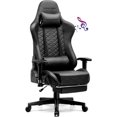 Gaming Chair Computer Chair with Bluetooth Speakers High Back Ergonomic
