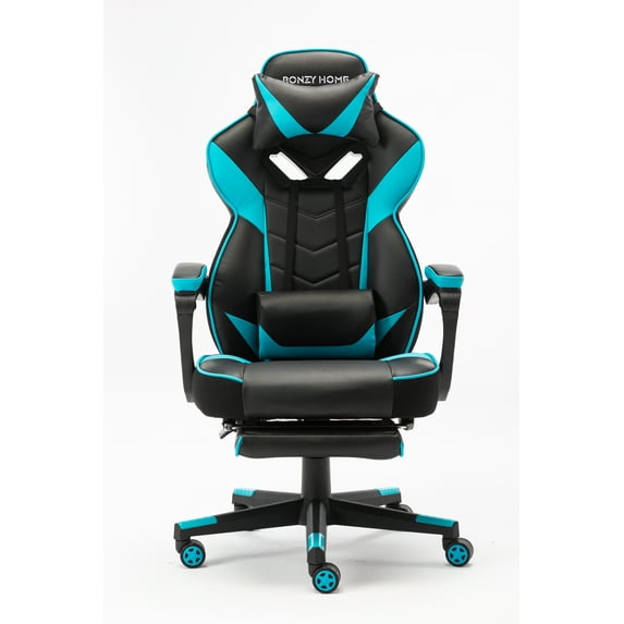 Gaming Chair Computer Office Chair Ergonomic Desk Chair with Footrest Racing Executive Swivel Chair