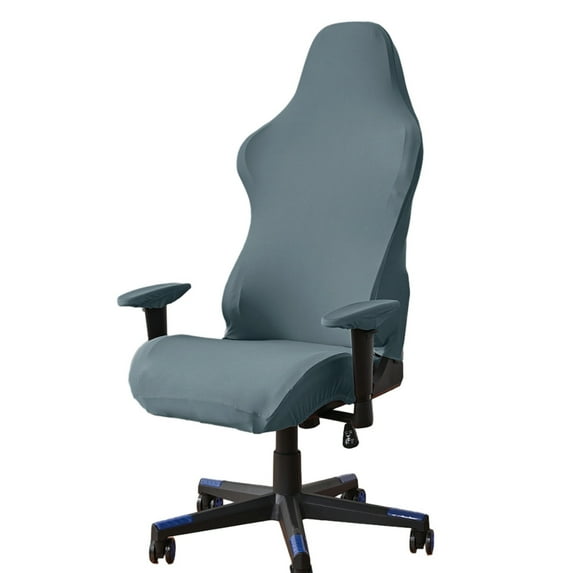 Gaming Chair Covers Slipcovers with Armrest Covers Stretch Game Computer Office Desk Chair Cover Protector (Blue)