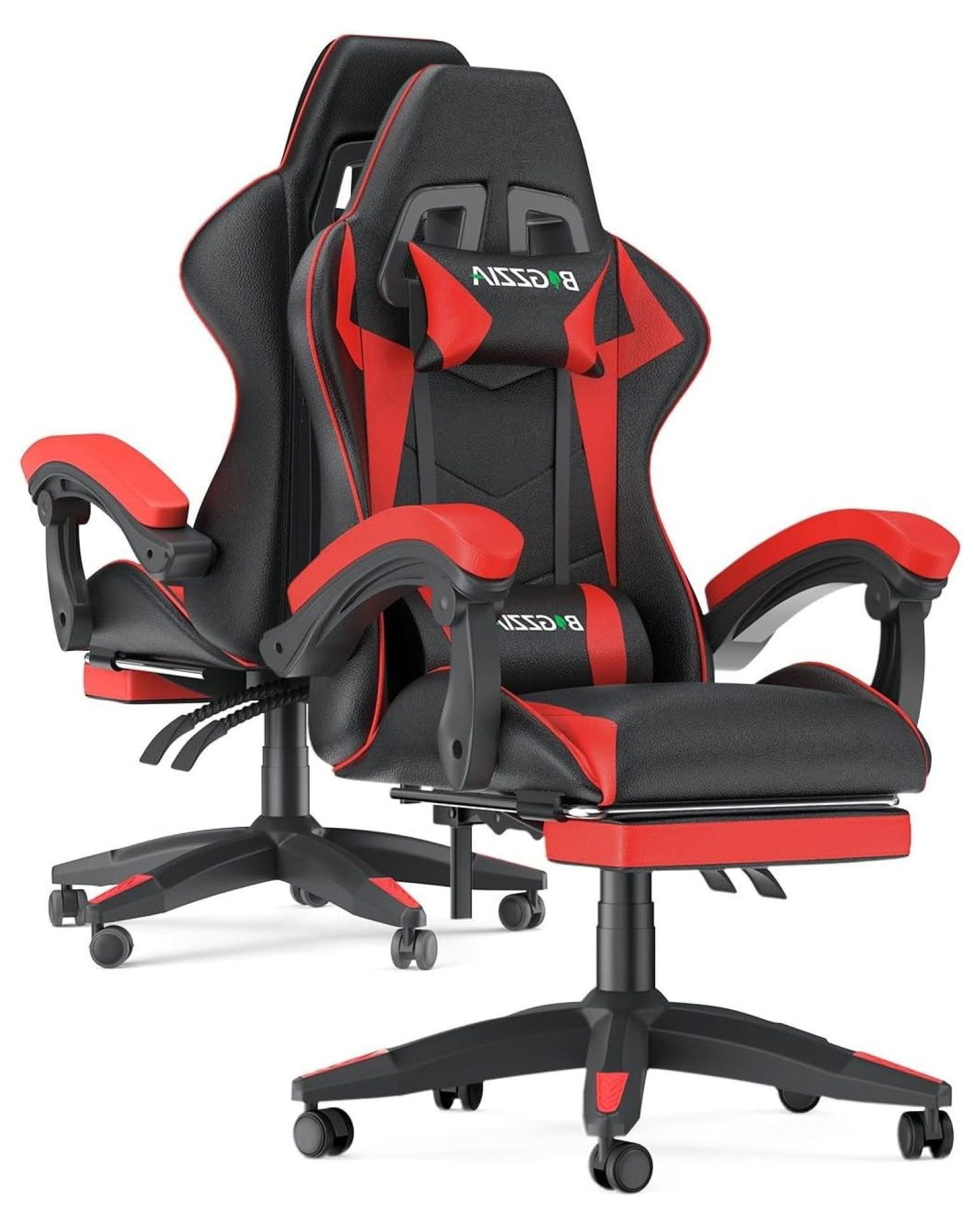 Gaming Chair with Footrest, Ergonomic Computer Chair for Adults with ...