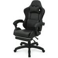 Gaming Chair with Footrest Headrest & Lumbar Support High Back