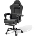 thumbnail image 1 of Gaming Chair with Headrest & Lumbar Support Ergonomic Computer Racing Chair with Footrest, Adjustable Hight Leather Swivel Computer Chair for Adult Teen Office or Gaming, 1 of 8