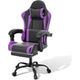 thumbnail image 1 of Gaming Chair with Headrest & Lumbar Support Ergonomic Computer Racing Chair with Footrest, Adjustable Hight Leather Swivel Computer Chair for Adult Teen Office or Gaming, 1 of 8