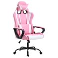 Gaming Chair High Back Ergonomic Leather Office Chair Adjustable Swivel