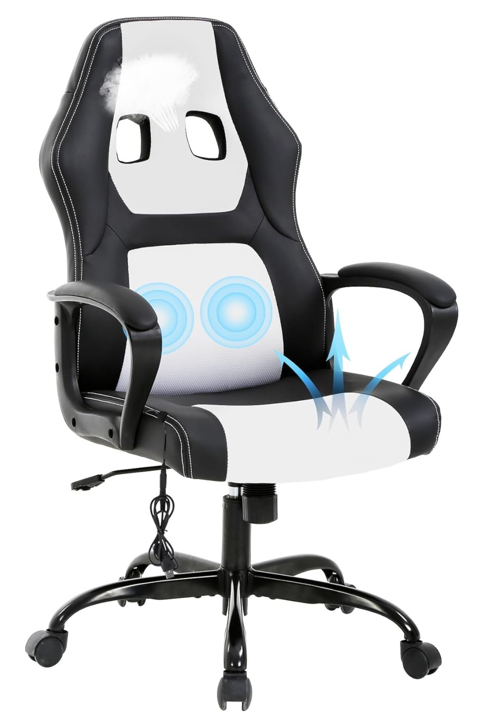 Gaming Chair with Massager, Ergonomic Office Chair Video Gaming