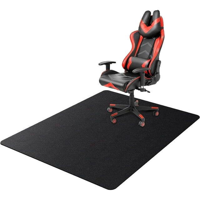 "LVLSIO Gaming Chair Mat, 47""x39"" AntiSlip Polyethylene Office/Home