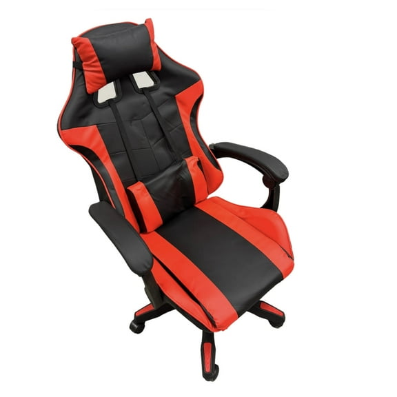 Gaming Chair, Modern Innovation Video Game Chair with Lumbar Support, Ergonomic Computer Chair Height Adjustable with Swivel Seat and Headrest, Red