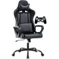thumbnail image 1 of Gaming Chair, Office Chair Computer Racing Chair Ergonomic Video Game Chairs for Adult Kids Teen Height Adjustable Reclining Chair with Lumbar Support Armrest Headrest Swivel Chair Black, 1 of 7