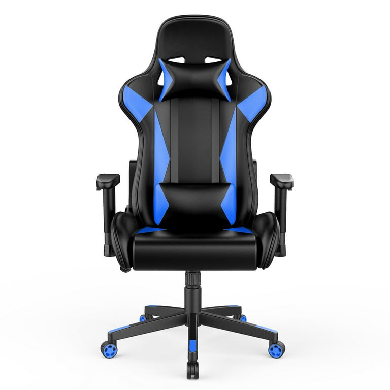 Height Adjustable Gaming Chair with Removable Lumbar & Headrest Pillow