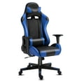 thumbnail image 1 of Gaming Chair Office Desk Chair Ergonomic Reclining Computer Chair Height Adjustable Swivel Recliner with Headrest Lumbar Support, Black Blue, 1 of 7