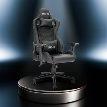 Gaming Chair, Office Chair, Ergonomic PC Computer Chair, Reclining Racing Chair with Headrest and Lumbar Support, Gaming Chair for Adults Men Women Teens, Suitable for Office, Study, Bedroom, Black