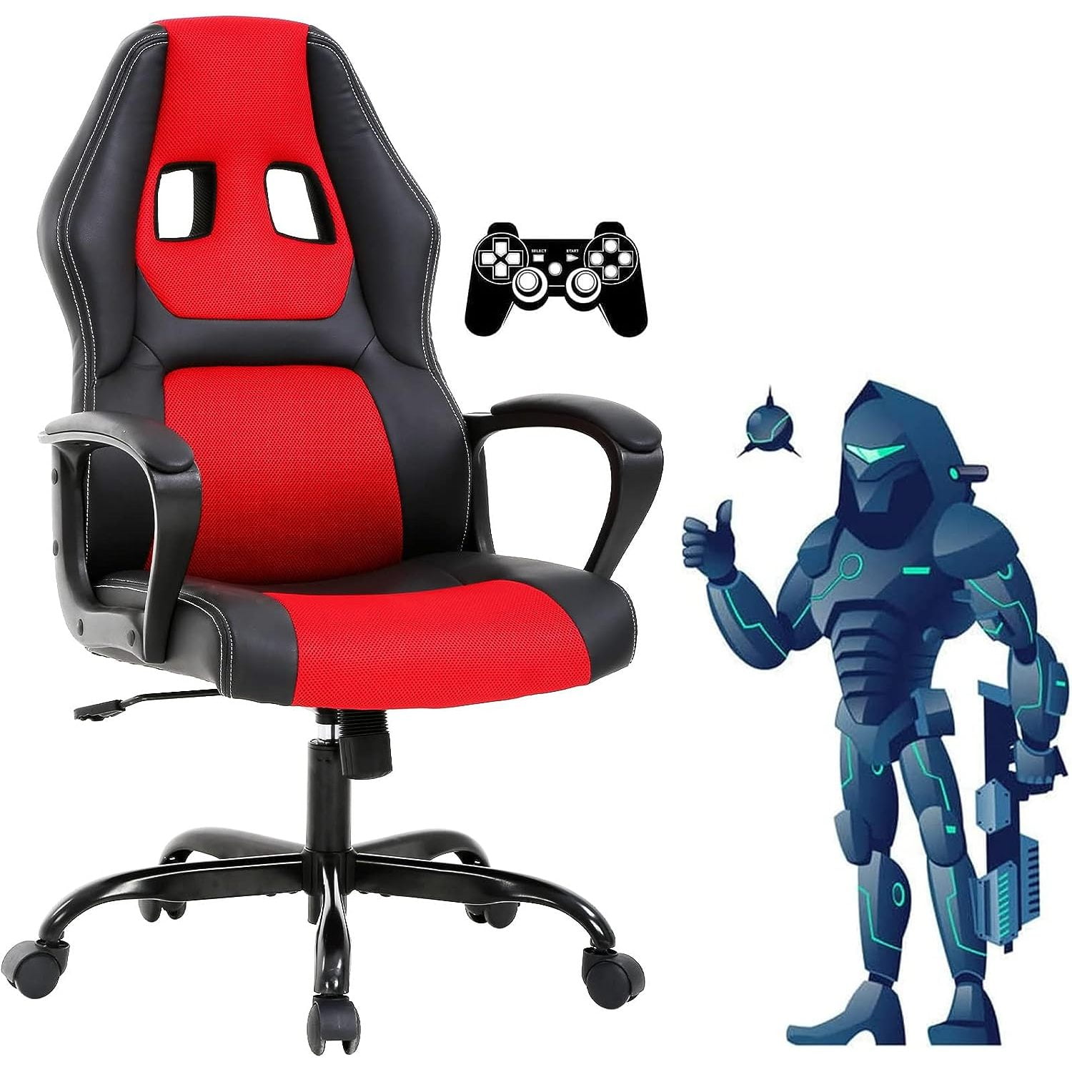 Gaming Chair Office Chair Ergonomic Video Game Chairs Adjustable Reclining Computer Chair with