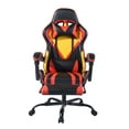 thumbnail image 1 of Gaming Chair Office Chair High Back Computer Chair PU Leather Desk Chair with Footrest, Modern Executive Ergonomic Adjustable Swivel Task Chair with Headrest and Lumbar Support (Yellow), 1 of 8