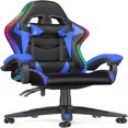 Gaming Chair with RGB LED Lights Ergonomic Computer Chair with Headrest
