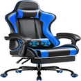 Gaming Chair with RGB LED Lights Video Game Chair with Footrest and