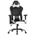 thumbnail image 1 of Gaming Chair Racing Chair PC Computer Chair with Lumbar Support Headrest Armrest Task Rolling Swivel Desk Chair Ergonomic PU Leather E-Sports Adjustable Office Chair for Men(White), 1 of 7
