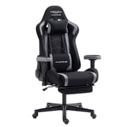 Gaming Chair, Video Game Chair with Retractable Footrest and Lumbar Support, High Back Ergonomic Computer Chair, Adjustbale Height Backrest 4D Armrest