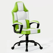 BSTYJQXH Video Game Chairs, Adult Gaming Chair with Adjustable Arms, PU Leather, PC