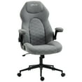 thumbnail image 1 of Gaming Chair with Flip Up Arm, High Back Desk Computer Chair, Gamer Chair with Adjustable Height and Swivel Wheel , Light Gray, 1 of 6