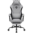 thumbnail image 1 of Gaming Chair with Footrest, Ergonomic Lumbar Support Video Game Chair with Metal Legs, High Back Reclining Silla Gamer Chair with Headrest (Grey), 1 of 8