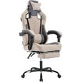 thumbnail image 1 of Gaming Chair with Massage,Ergonomic PC Gaming Chair with Footrest Comfortable Headrest and Lumbar Support, High Back PVC Leather,300LBS (Grey), 1 of 7