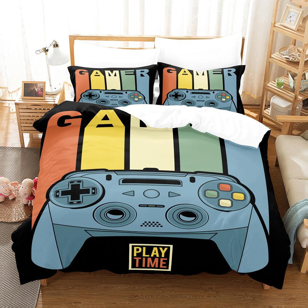 Gaming Comforter Cover Boys Bedding Sets Queen Duvet Cover Sets Gamer