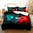 thumbnail image 1 of Gaming Comforter Cover Sets for Boys Kids Bedding Sets Video Games Console Action Buttons Novelty Colorful Game Gamepad Controller Modern Gamer Room Decor Home Quilt Set, 1 of 6