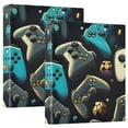 thumbnail image 1 of Gaming Controller 3 Ring Hardcover Binders 1.5" Round Rings for Letter-Size Folder Paper Organizer Pockets for Office Student Recipe 1 Pack, 1 of 9
