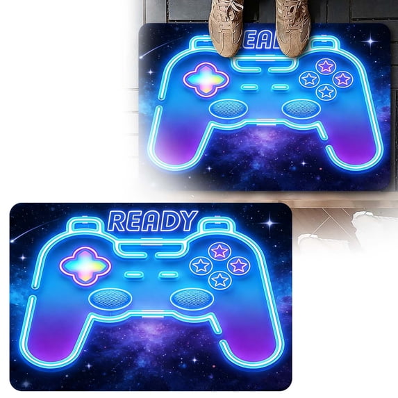 Gaming Controller Area Rug â Floor Mat with Game Controller Design Soft Stain Carpet for Bedroom Game Room and Home for & Streamers Happy 2026!