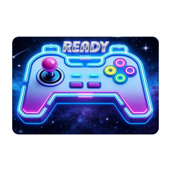 Gaming Controller Area Rug – Floor Mat With Game Controller Design Soft Stain Carpet For Bedroom Game Room And Home For & Streamers