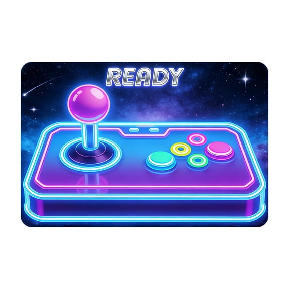 Gaming Controller Themed Floor Mat for Living Room and Game Room Polyester Velvet Non Home rug for Entertainment Spaces and Streamers featuring Gamepad Design,40cmx60cm,Color E