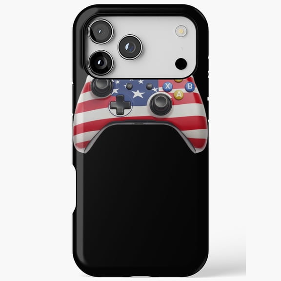 Gaming Controller Flag Gamer Cover for iPhone Case 11 through 17 Pro Max