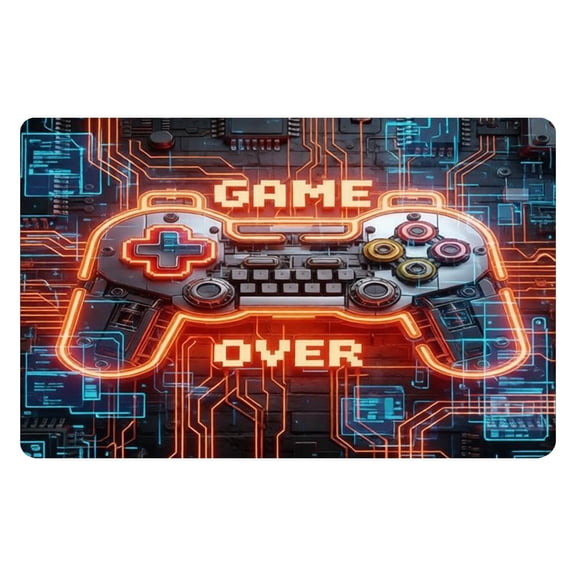 Gaming Controller Pattern Rug Kids Room Soft Non Slip Floor Mat For Bedroom Living Room Game Theme Carpet Carpet Home Decor